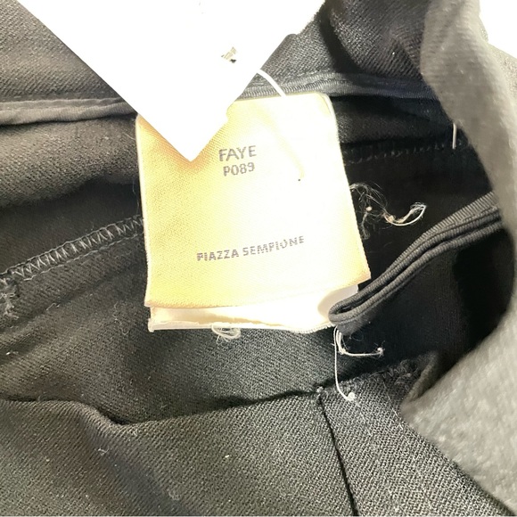 Piazza Sempione Pants High Waisted  Wide Leg Wool Blend Black Size IT 40… - Picture 6 of 12